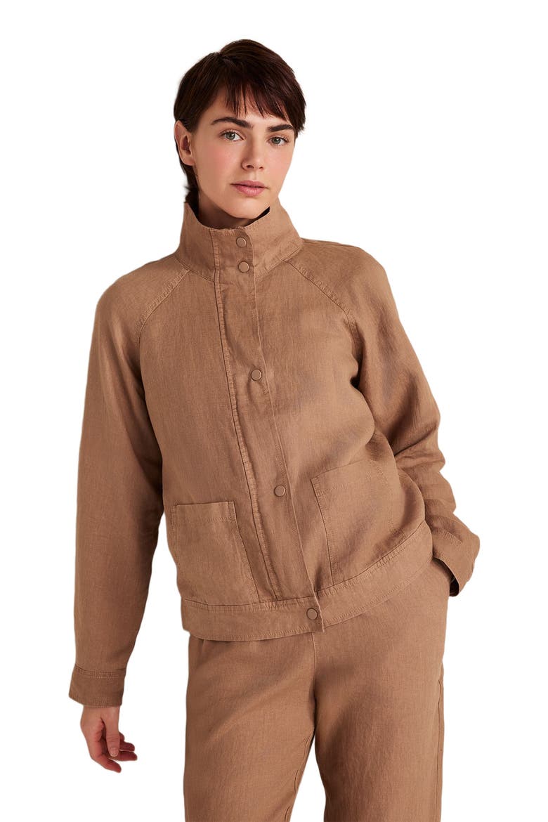Everweave Linen Jacket, Main, color, Acorn
