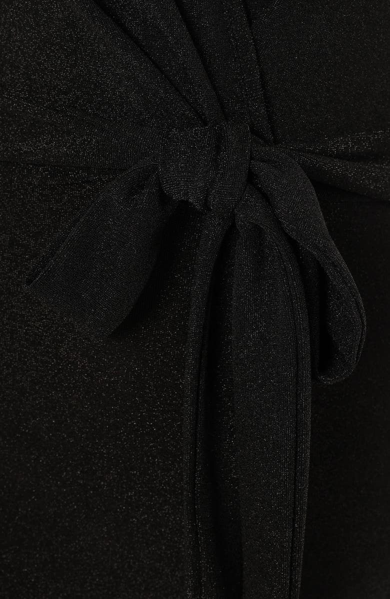 Petal & Pup Nora Metallic Wide Leg Jumpsuit, Alternate, color, Black