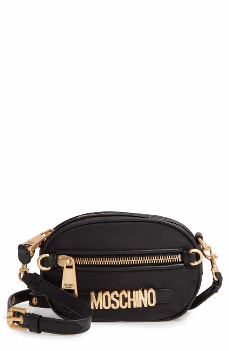Moschino Logo Leather Crossbody Bag