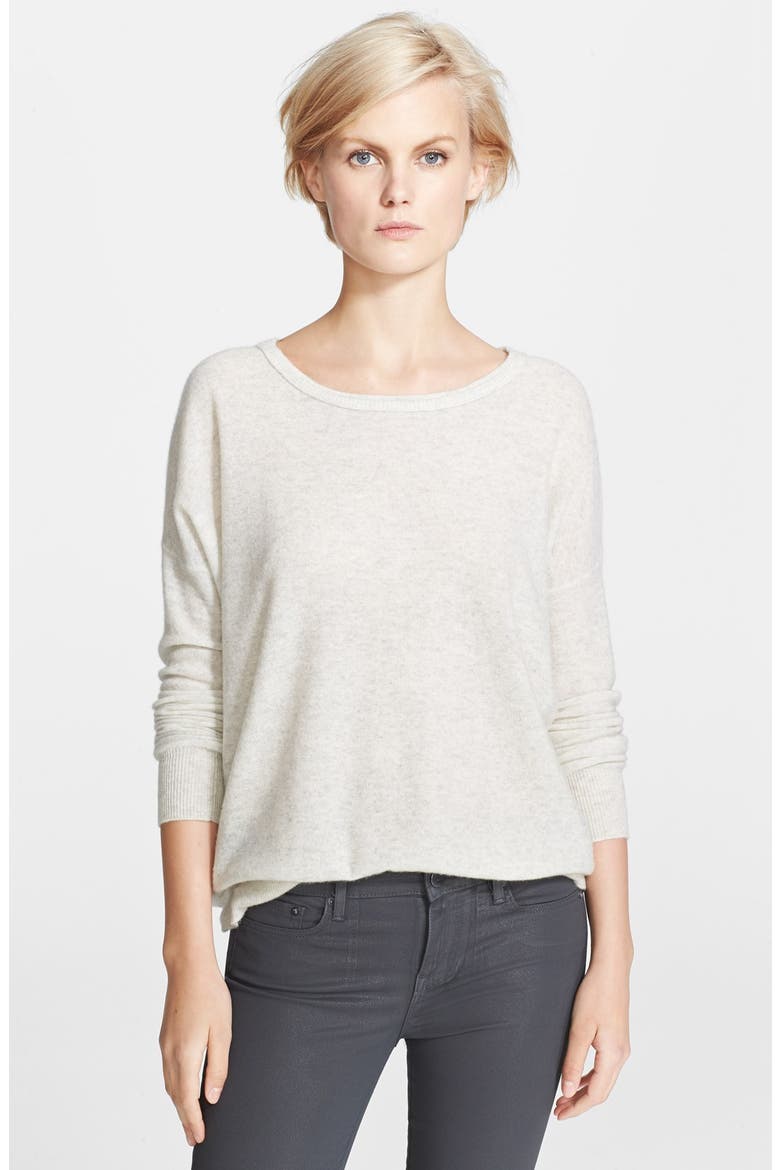 'Square' Cashmere Sweater, Main, color, H. CLOUD