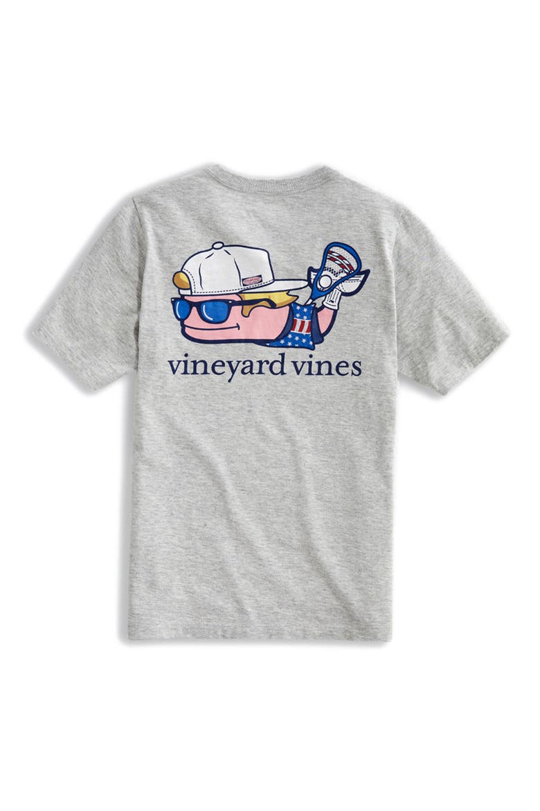 Lax Bro Whale Pocket T-Shirt, Alternate, color, GRAY HEATHER