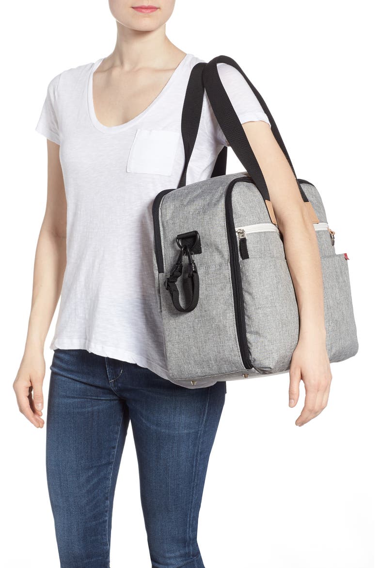 Duo Weekend Diaper Bag, Alternate, color, GREY