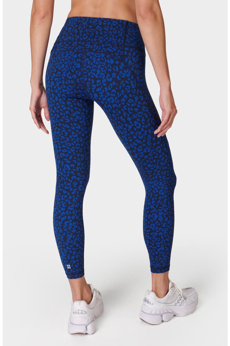 Power 7/8 Workout Leggings, Alternate, color, BLUE PAINTED ANIMAL PRINT