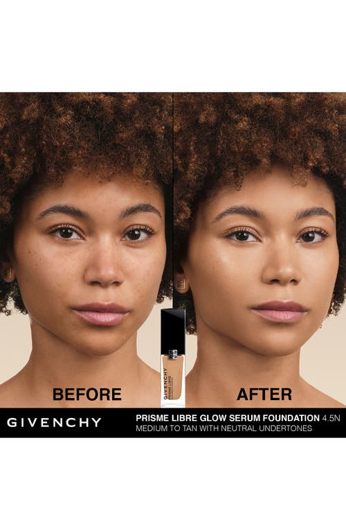 Givenchy Prisme Libre Glow Serum Blurring & Hydrating Foundation In 4.5n