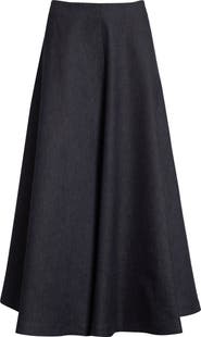 Altuzarra Varda Chambray A-Line Skirt