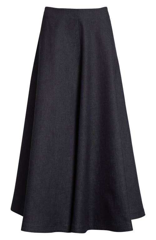 Altuzarra Varda Denim Midi Skirt In Berry Blue