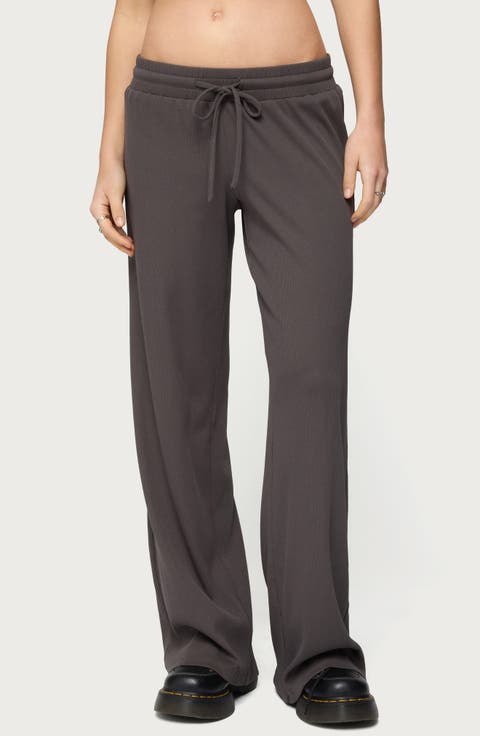Cicilia Rib Drawstring Pants