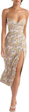 HOUSE OF CB Corset Crepe Midi Sundress