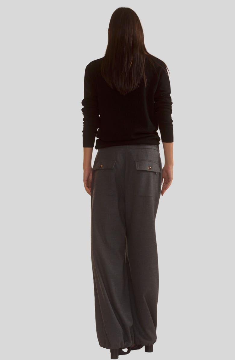 Cynthia Rowley Elea Wool Cashmere Sweater, Alternate, color, Black