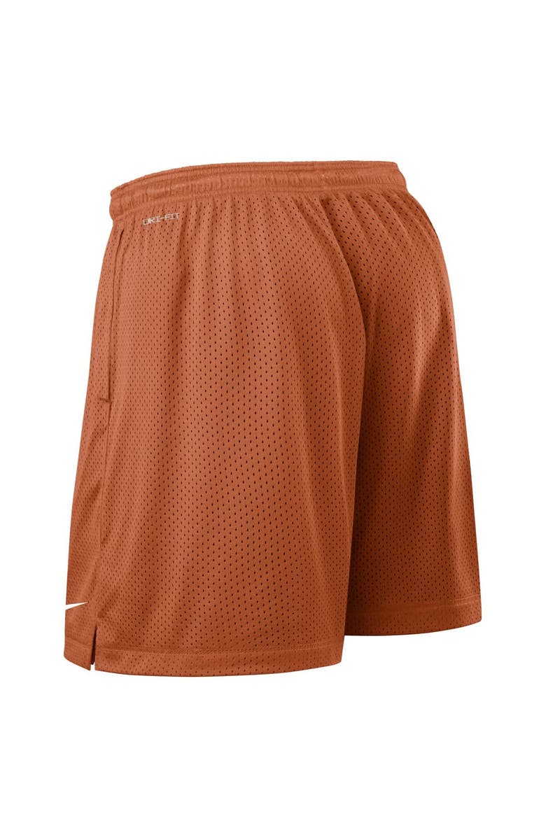 Nike Men's Nike Burnt Orange/Charcoal Texas Longhorns 2025 Sideline Reversible Performance Shorts, Alternate, color, 