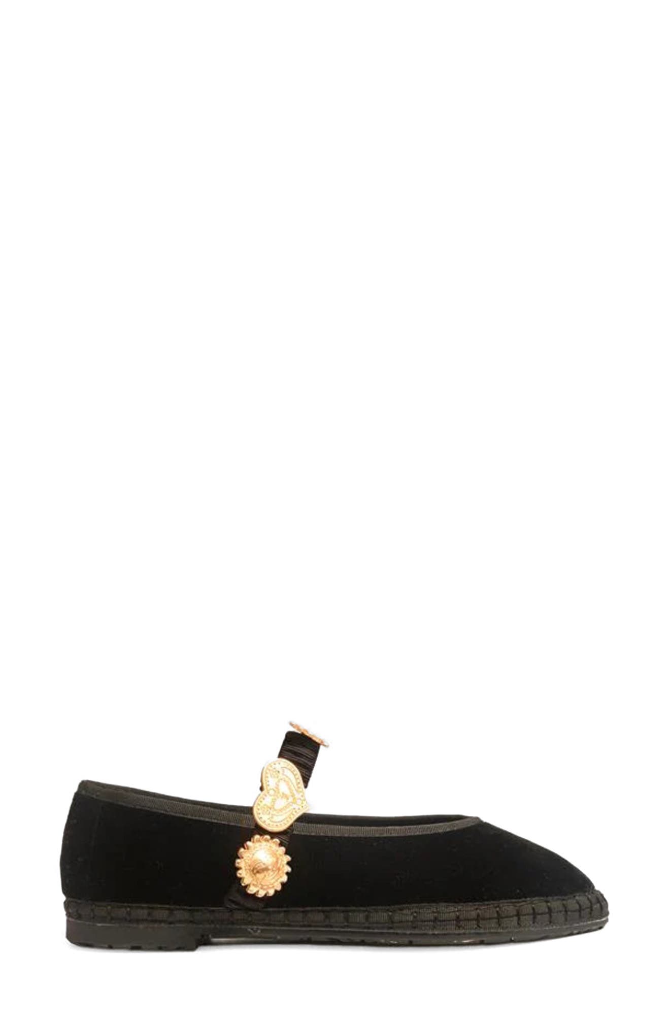 Pierre Glacier Night Mary Jane Flat, Alternate, color, BLACK