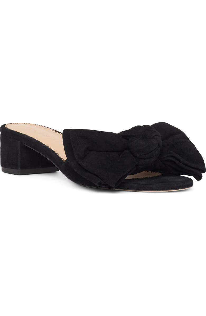 Cinq à Sept Faith Suede Slide Sandal, Main, color, Black