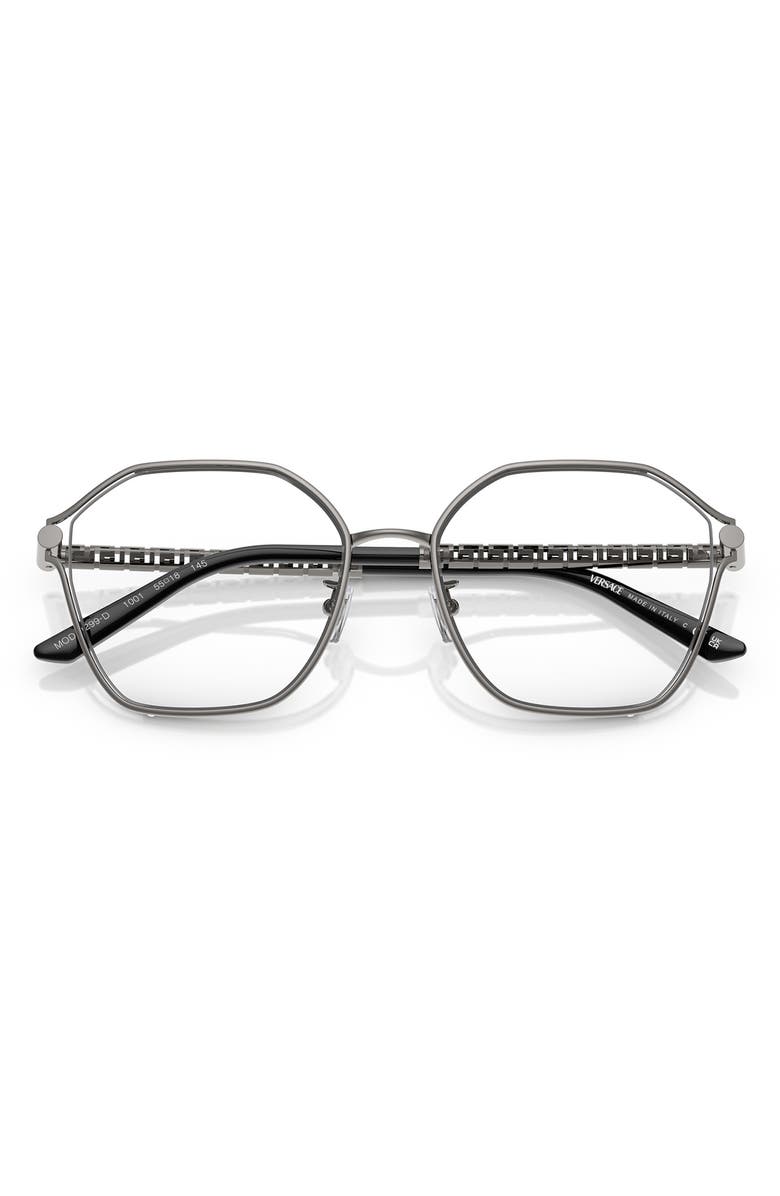 Versace 55mm Geometric Optical Glasses, Alternate, color, 