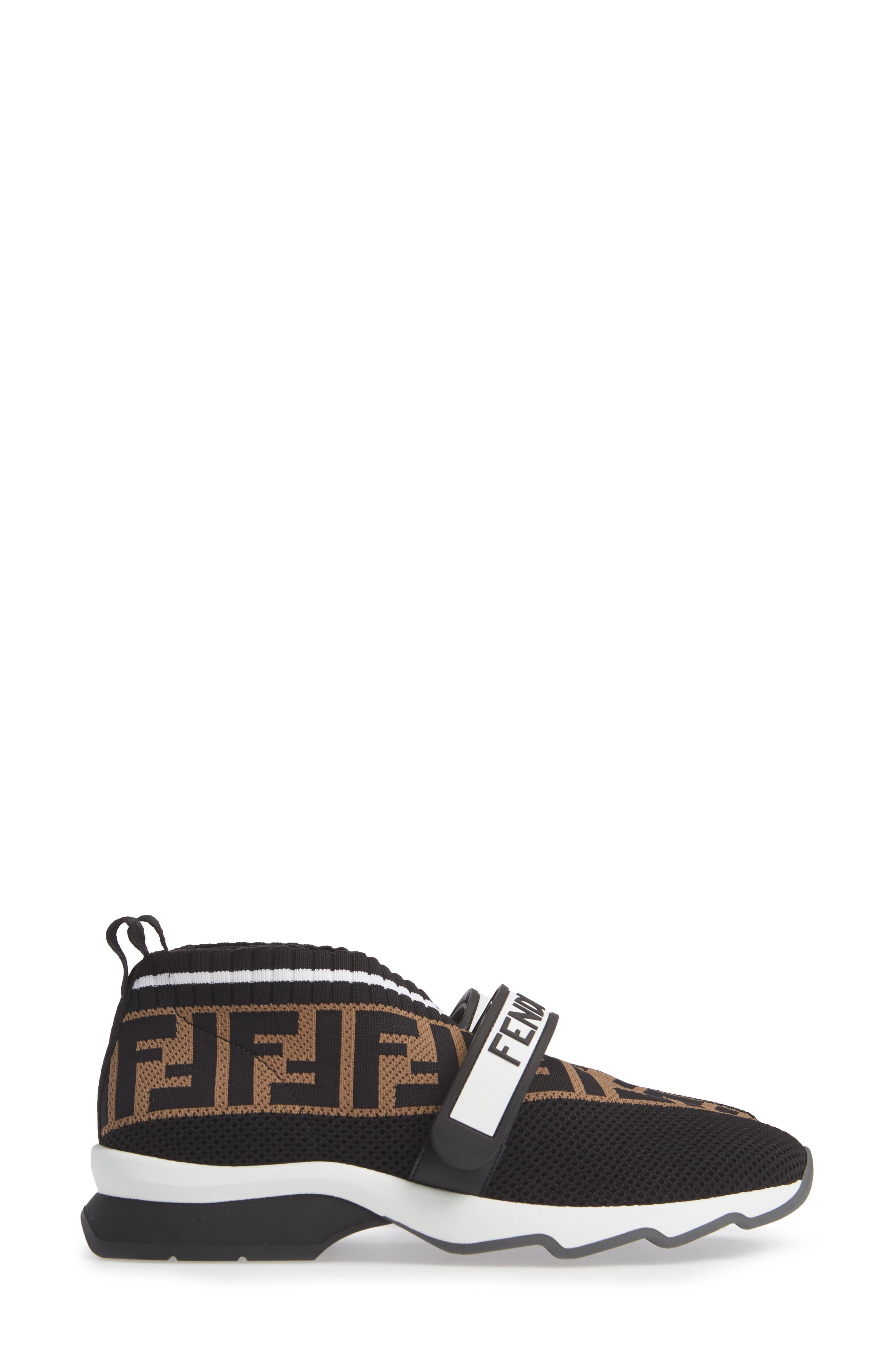 Fendi Rockoko Knit Sneaker, Alternate, color, 