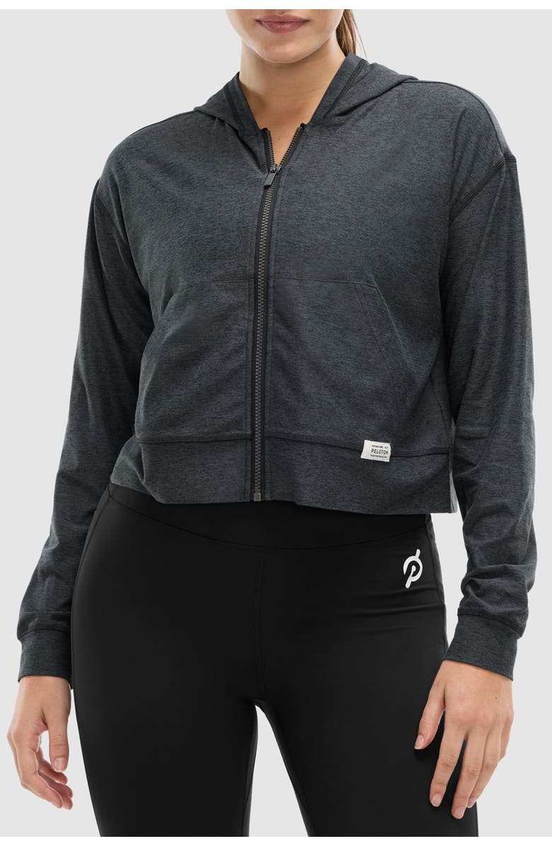 Peloton Dreamblend Full Zip, Main, color, Dark Heather Grey