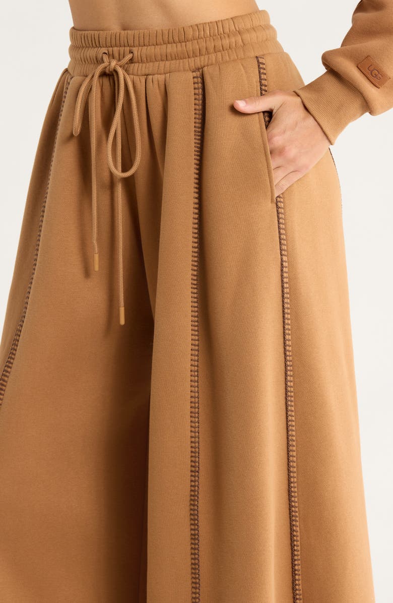 UGG<sup>®</sup> Classic Wide Leg Pajama Pants, Alternate, color, Chestnut