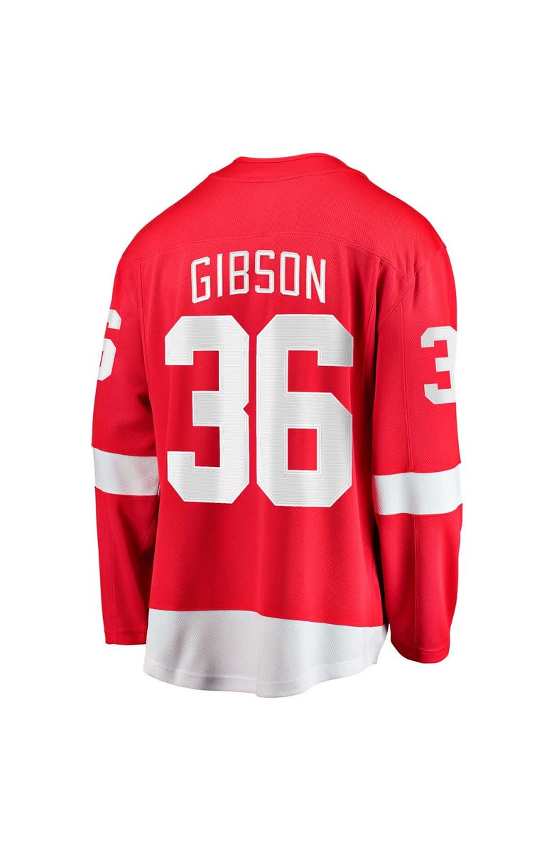 FANATICS Men's Fanatics John Gibson Red Detroit Red Wings Home Breakaway Jersey, Alternate, color, Red