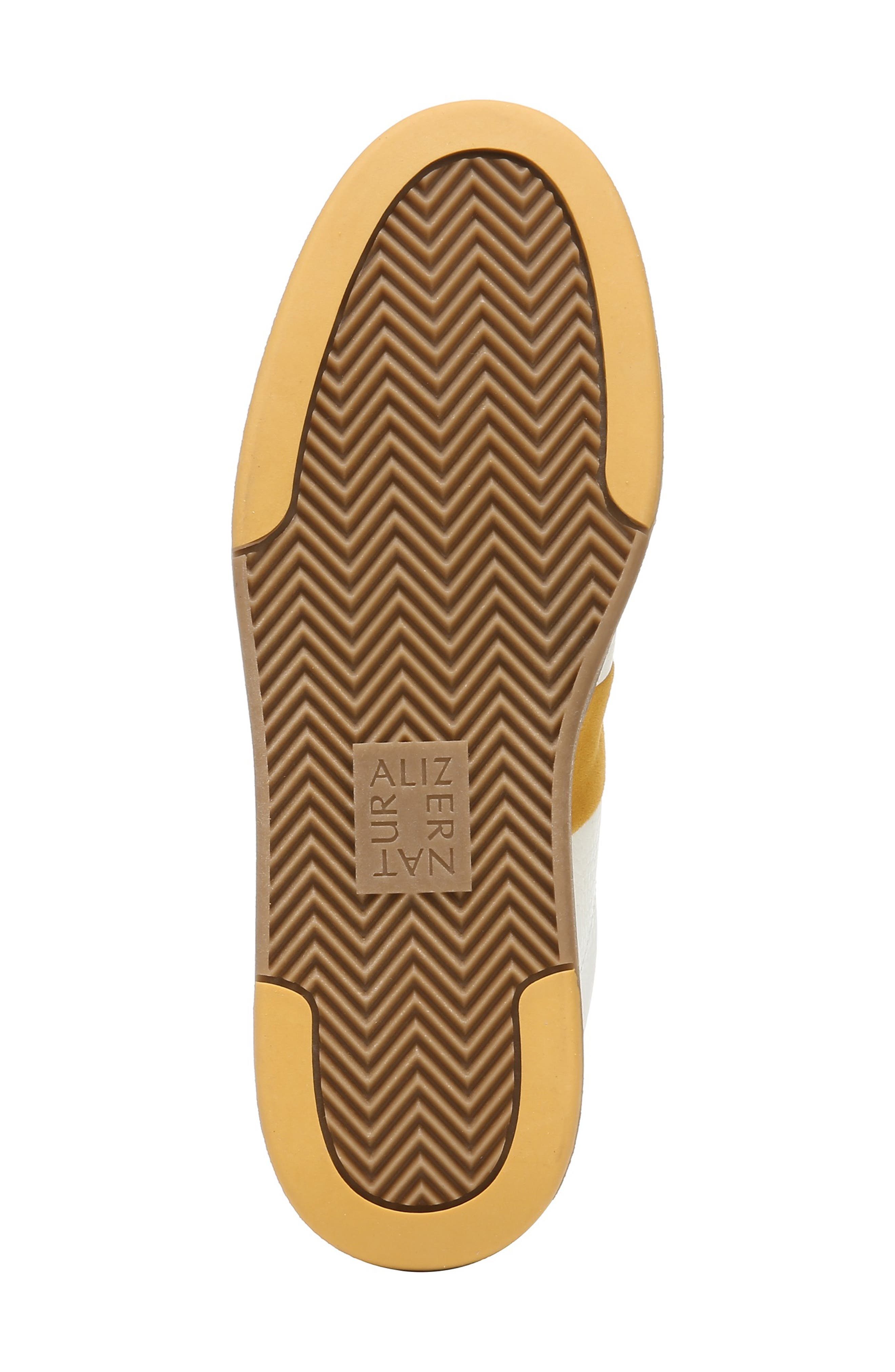 Evin Sneaker, Alternate, color, WHITE GOLDEN ROD