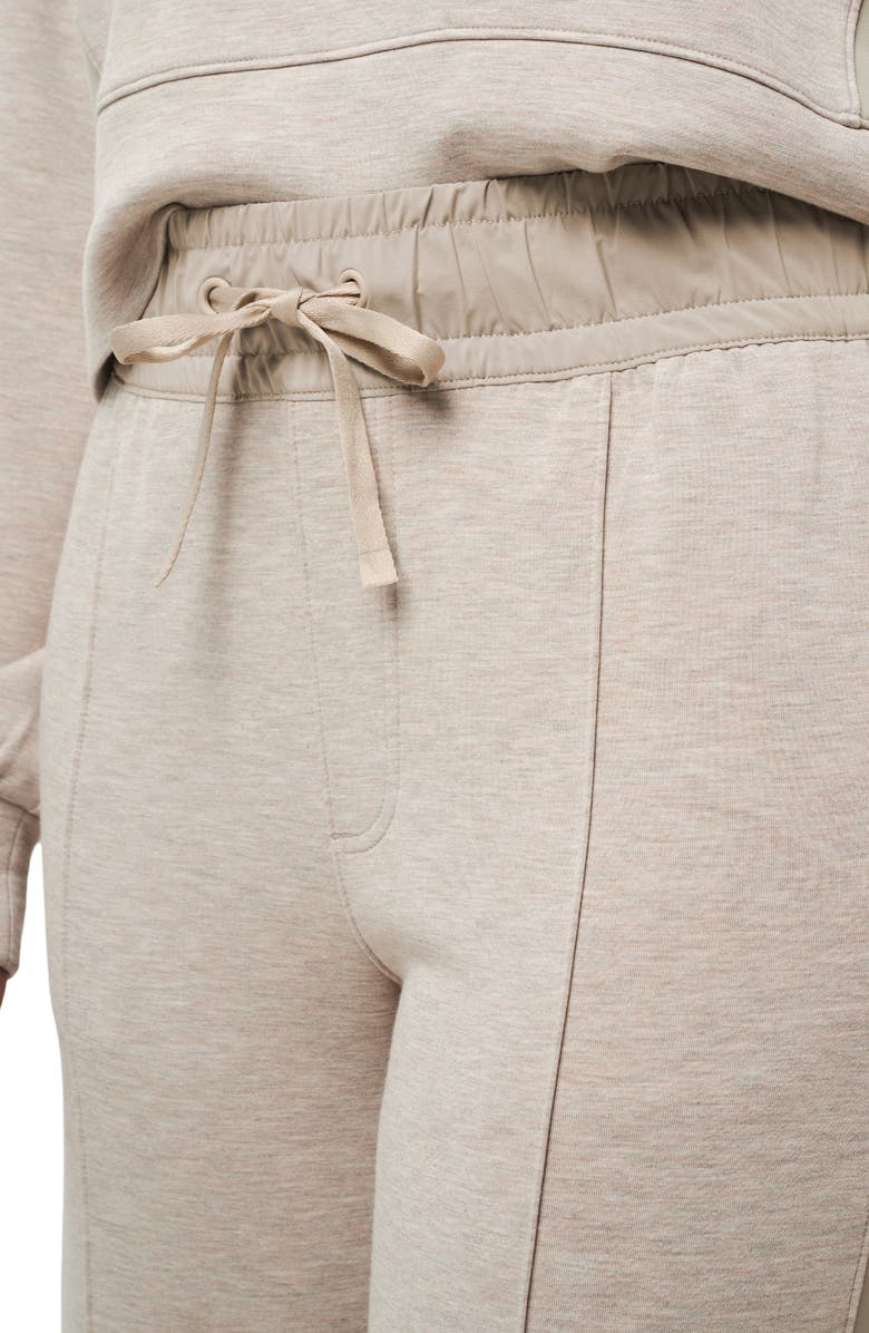 TravisMathew Delightful Wide Leg Crop Pants, Alternate, color, Heather Taupe