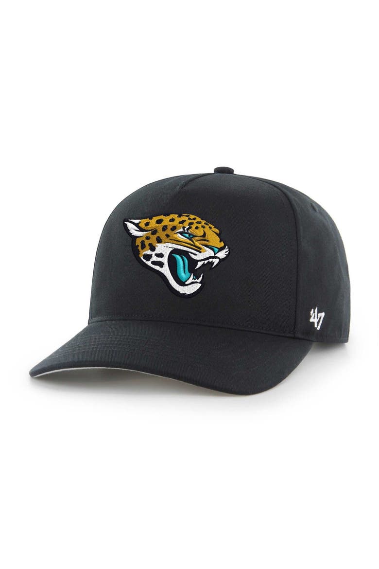 Men's '47 Black Jacksonville Jaguars Hitch Adjustable Hat, Main, color, Black