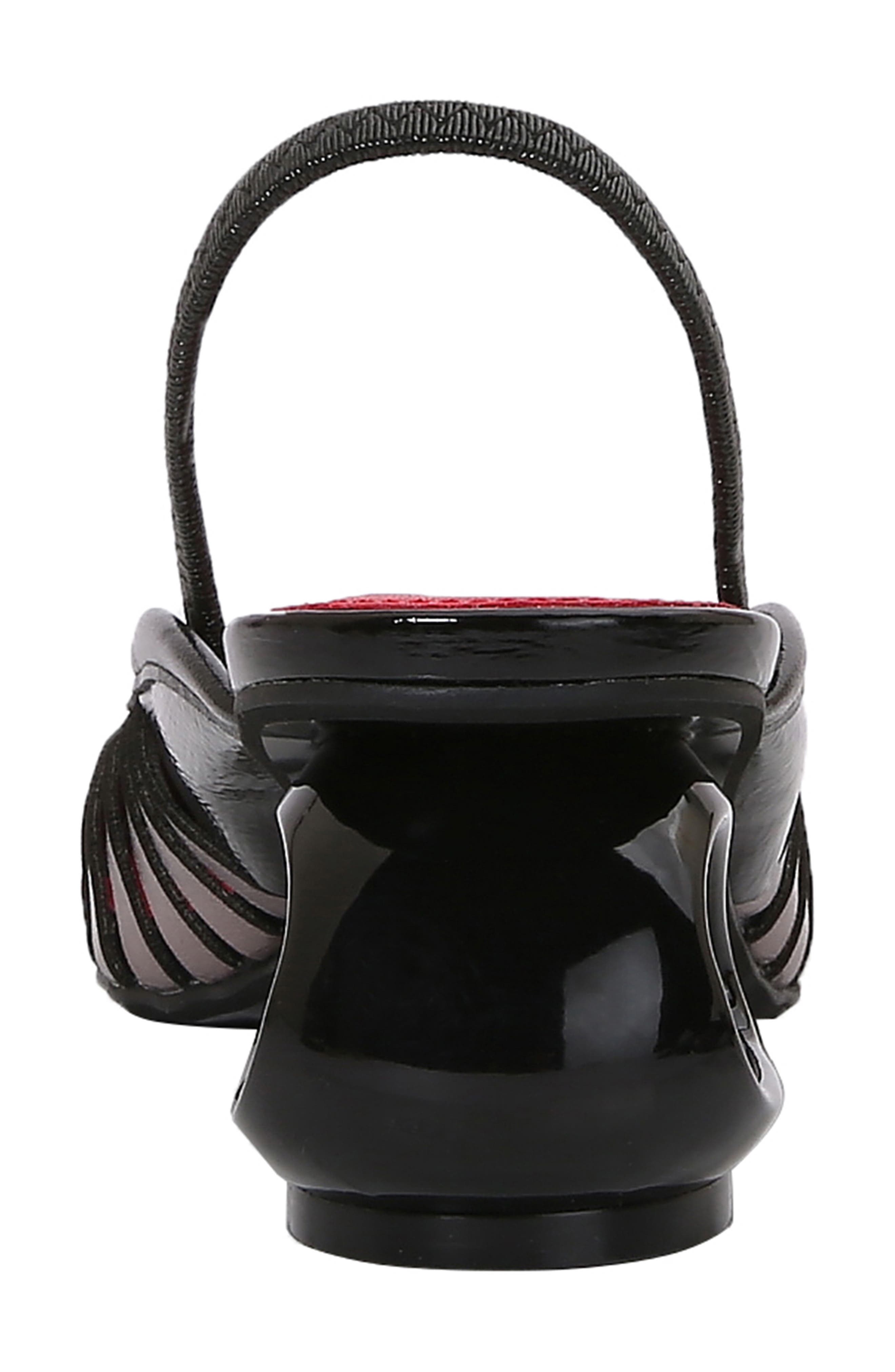 NINETY UNION Alllison Pointed Tie Kitten Heel Slingback Pump, Alternate, color, Black Multi