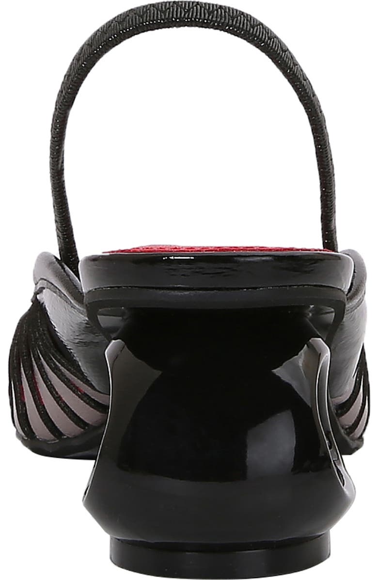 NINETY UNION Alllison Pointed Tie Kitten Heel Slingback Pump, Alternate, color, Black Multi