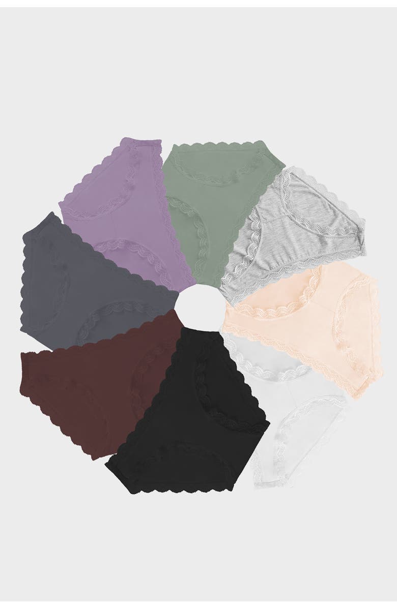 Stripe & Stare Original Knicker Eight Pack, Main, color, 