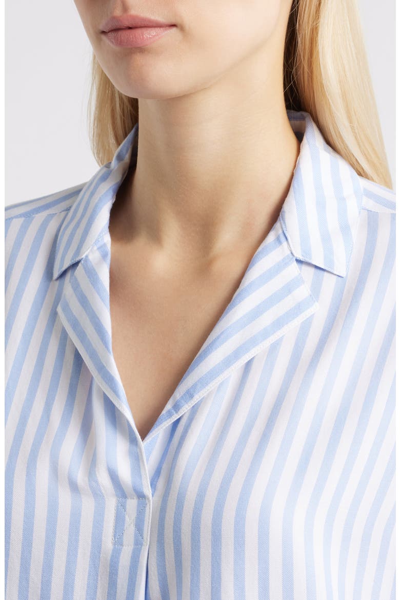 Denise Stripe Shirt, Alternate, color, MOSCOW LILAC