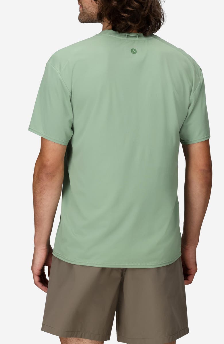 Marmot AirExchange SolarShield UPF Crewneck T-Shirt, Alternate, color, Agate Green
