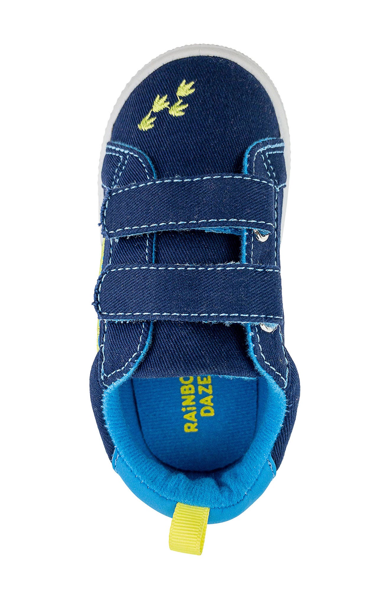 RAINBOW DAZE Dino Double Strap Athletic Sneaker, Alternate, color, Blue