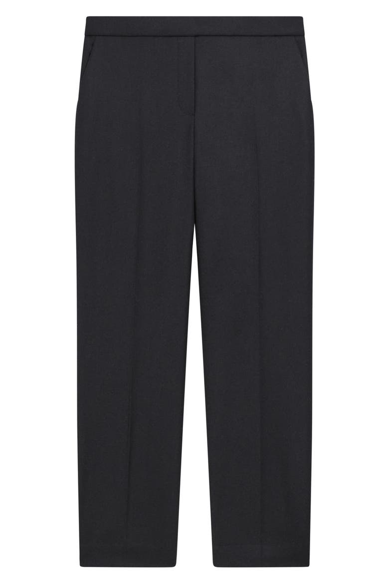 Sleek Flannel Treeca Pull-On Pants, Alternate, color, BLACK - 001