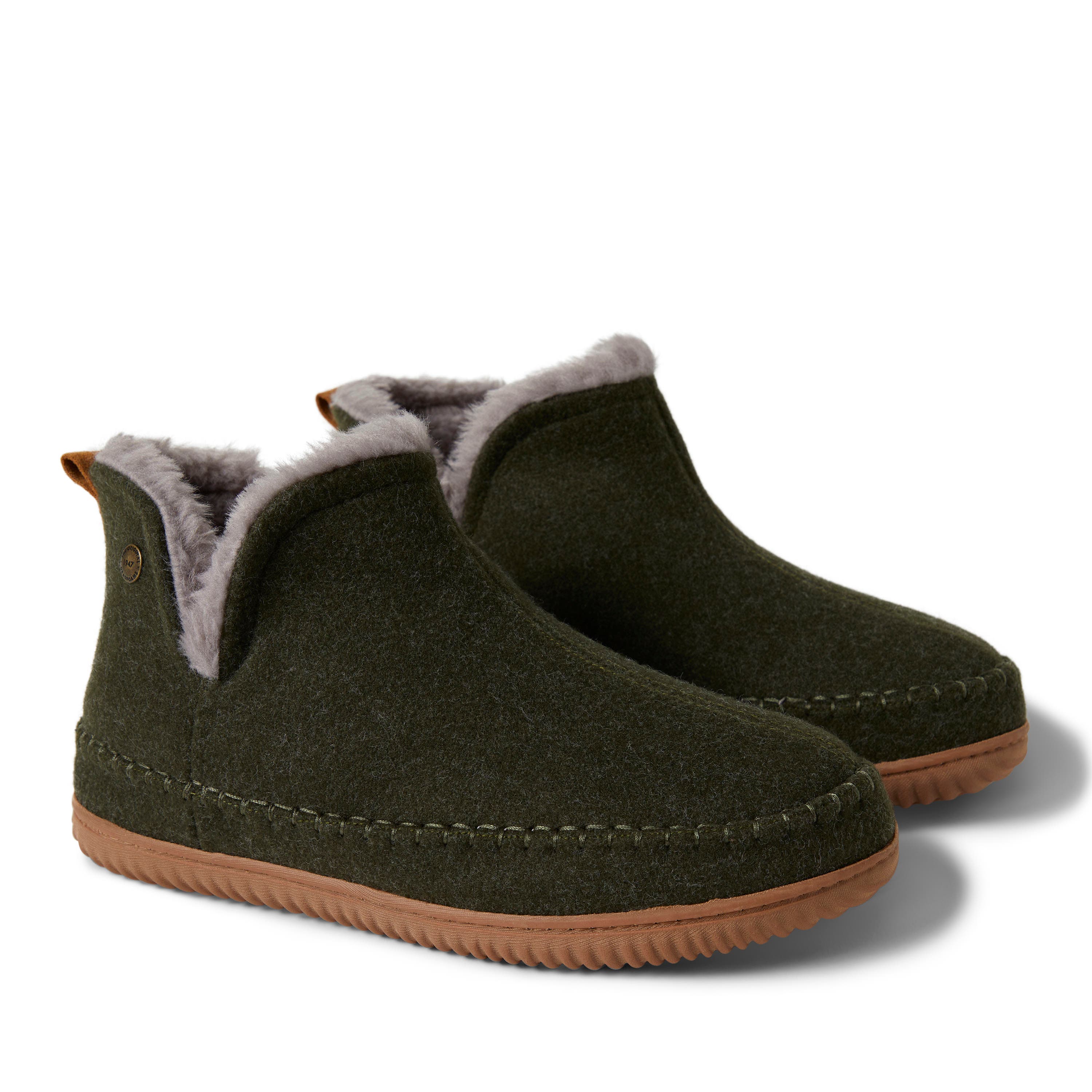 Brixen Bootie Slipper, Alternate, color, Loden