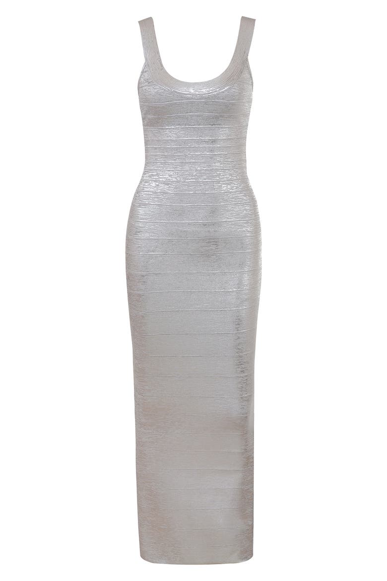 The OG Bandage Maxi Dress, Alternate, color, SILVER