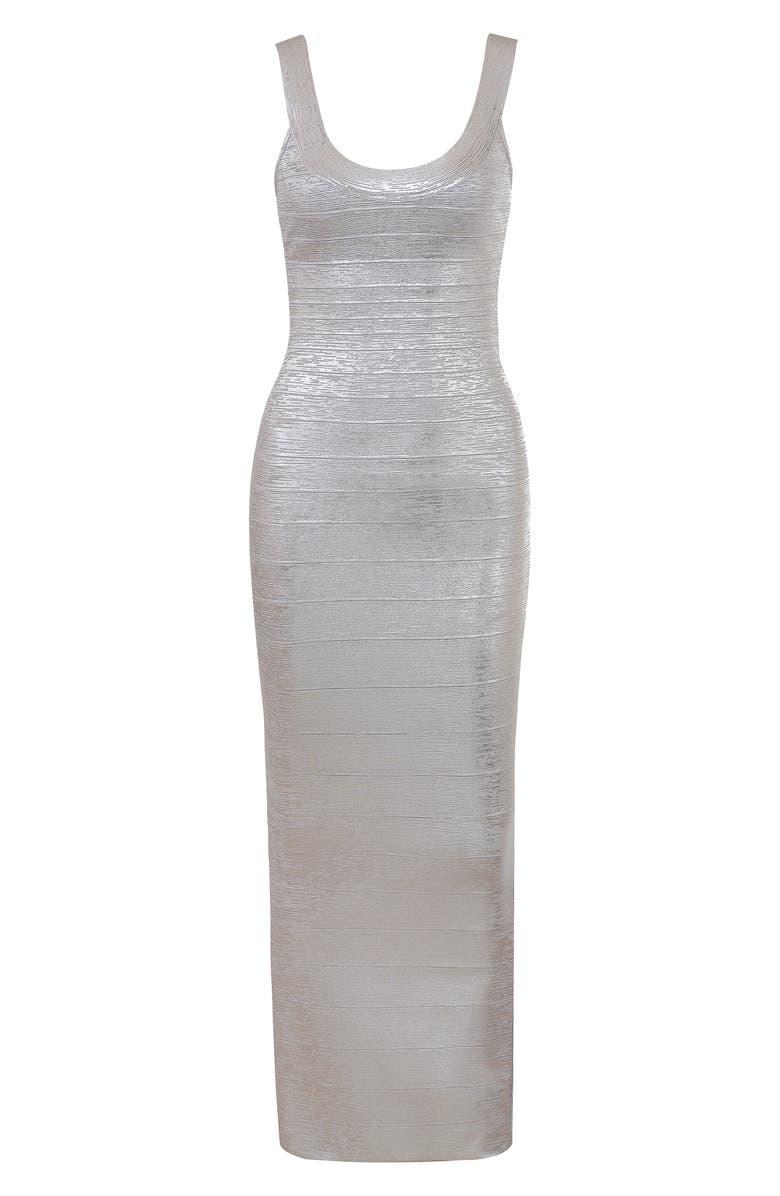 HOUSE OF CB The OG Bandage Maxi Dress, Alternate, color, Silver