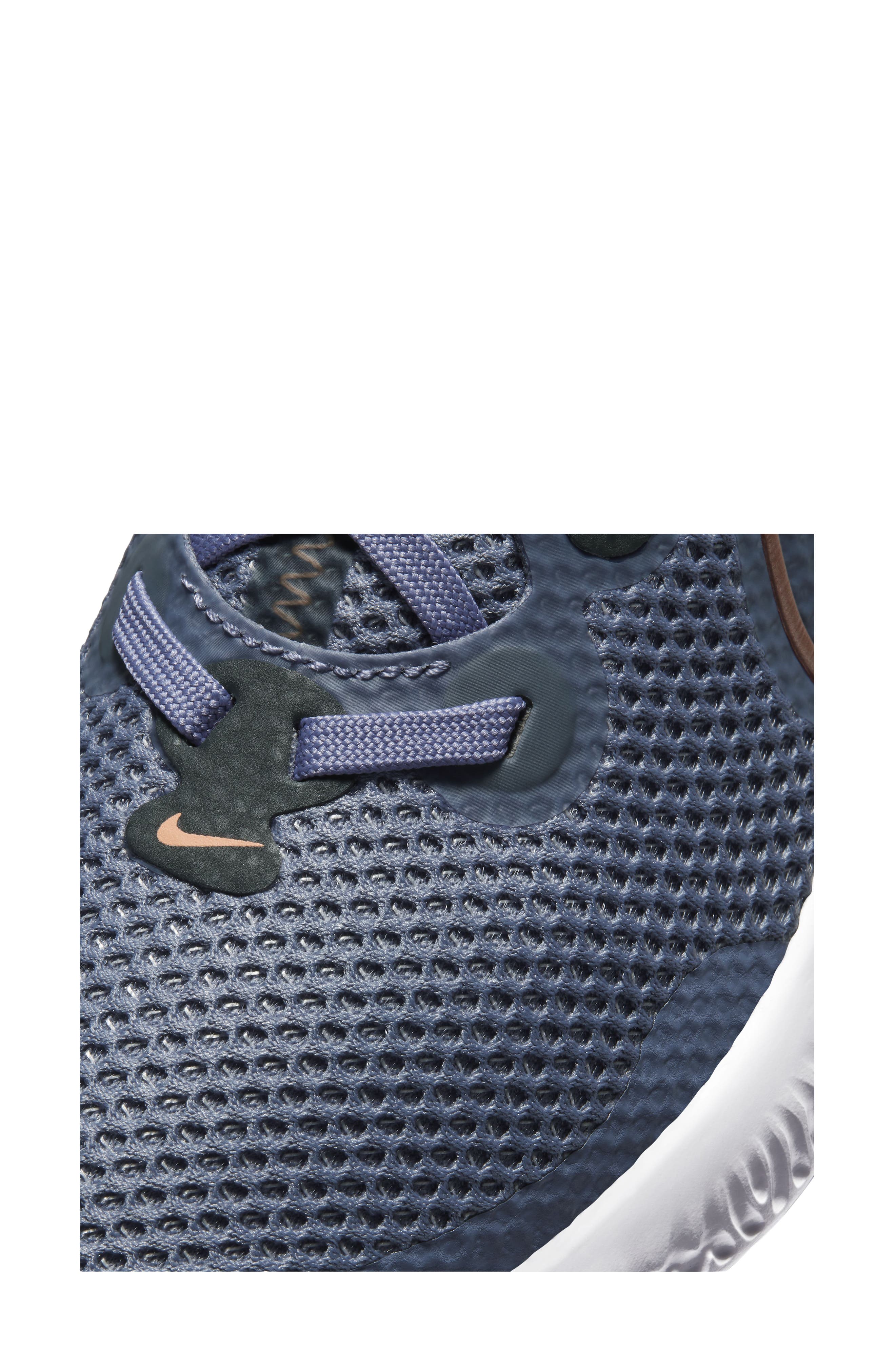 Renew Run GS Running Shoe, Alternate, color, INDIGO/ GREY/ PINK/ RED BRONZE