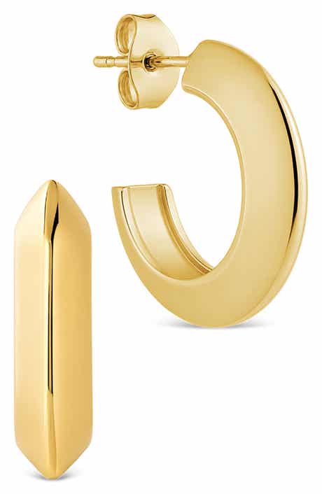Bold C Hoop Earrings