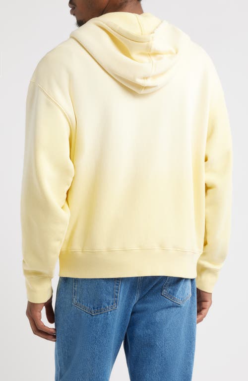 Elwood Core Oversize Terry Full Zip Hoodie In Yellow