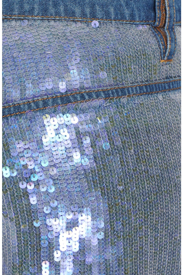 Destroyed Sequin Jeans, Alternate, color, ULTRAVIOLET