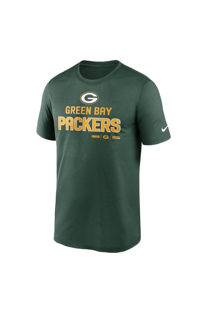 Nike Men's Nike Green Green Bay Packers Legend Community Performance T-Shirt, Alternate, color, Green