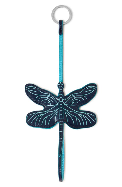 Dragonfly Leather Key Chain