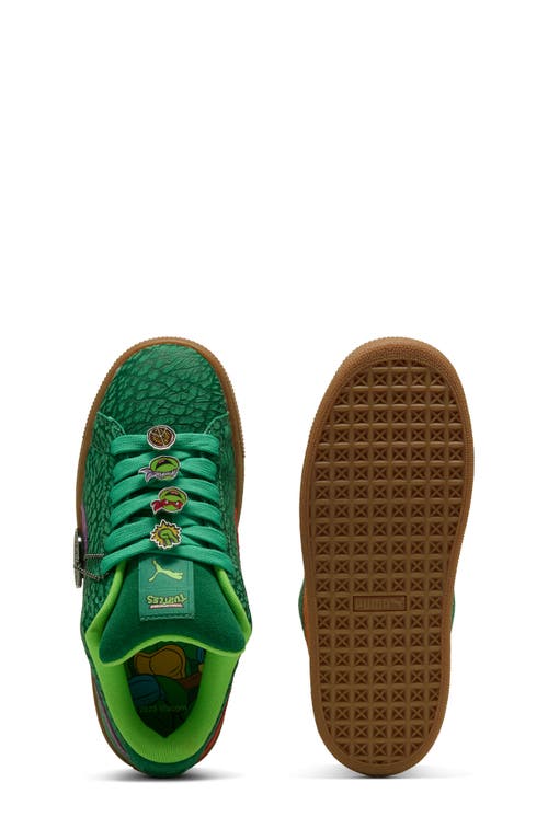 Puma X Teenage Mutant Ninja Turtles Kids' Suede Xl Sneaker In Vine-gum