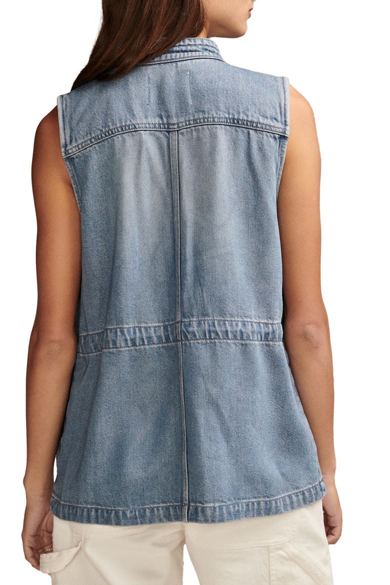 Utility Denim Vest, Alternate, color, LAKESIDE
