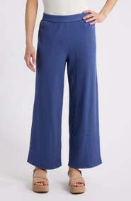 Eileen Fisher Jersey Ankle Wide Leg Pants