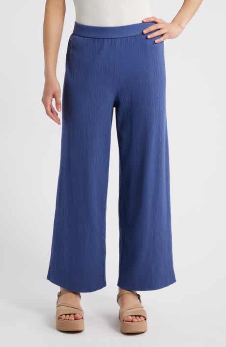 Jersey Ankle Wide Leg Pants