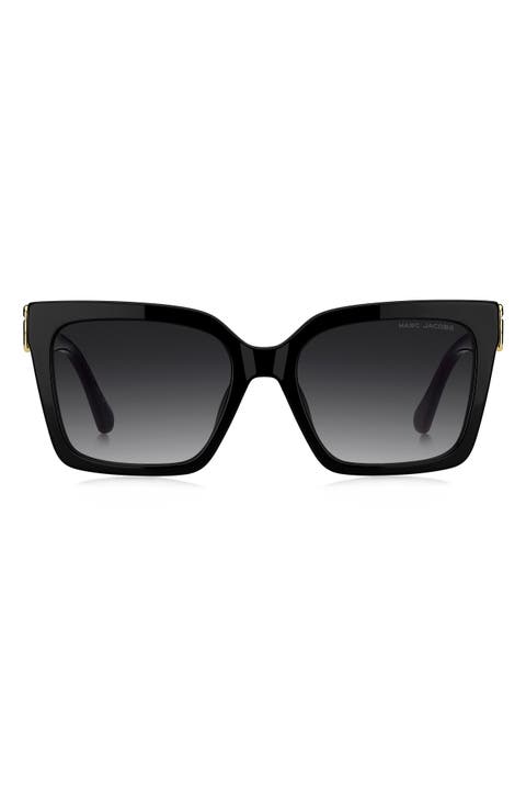 55mm Gradient Cat Eye Sunglasses