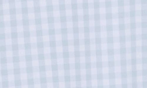 14th & Union Gingham Stretch Cotton Poplin Button-up Shirt In Blue Sky Gingham