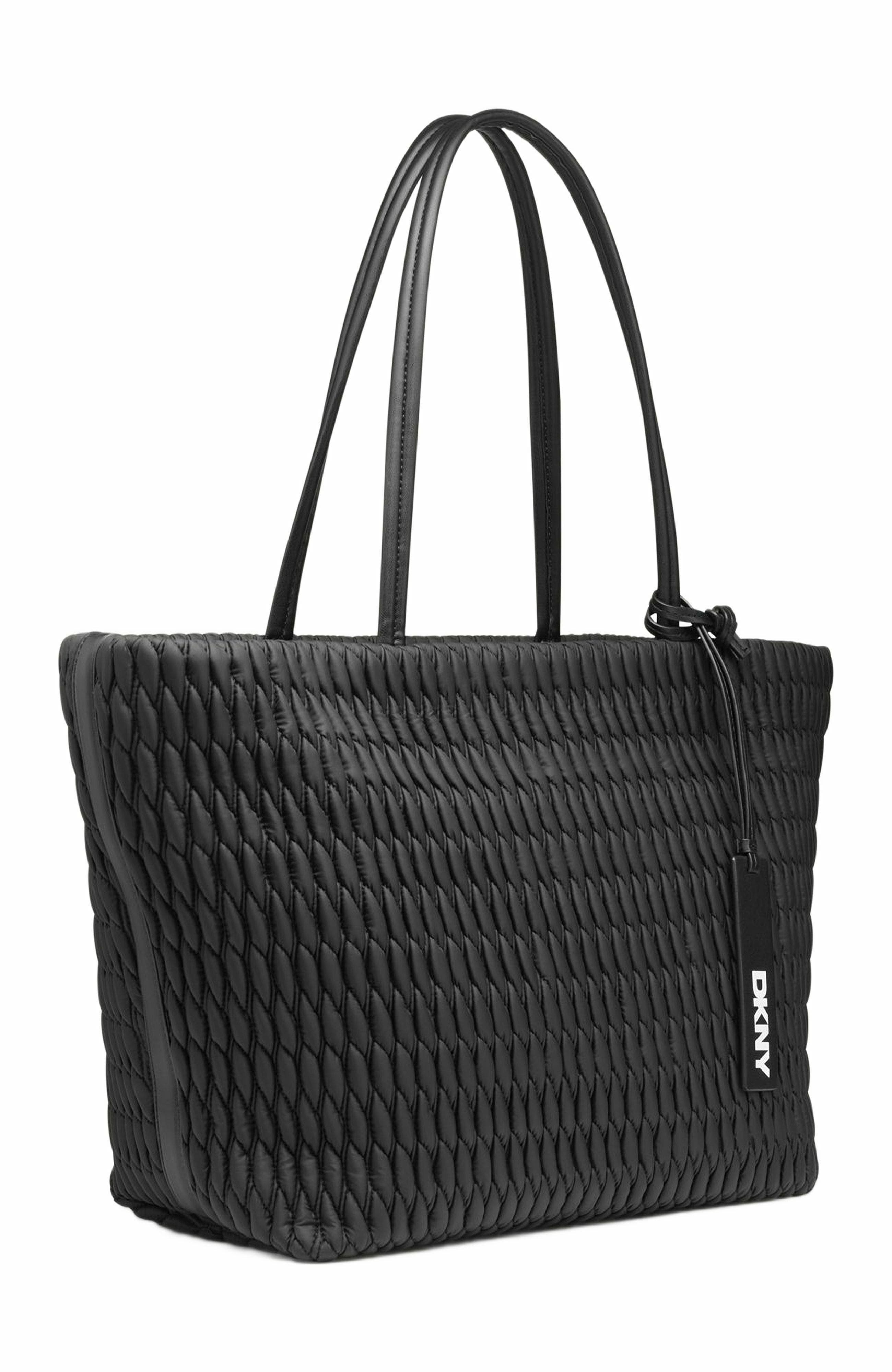 DKNY Mack Large Tote Bag, Alternate, color, Black/Black