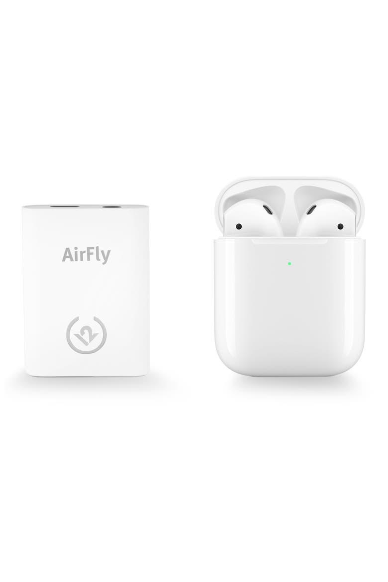 AirFly Wireless Headphone Bluetooth Adapter, Alternate, color, WHITE