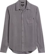 AG Aiden Solid Lyocell Button-Up Shirt