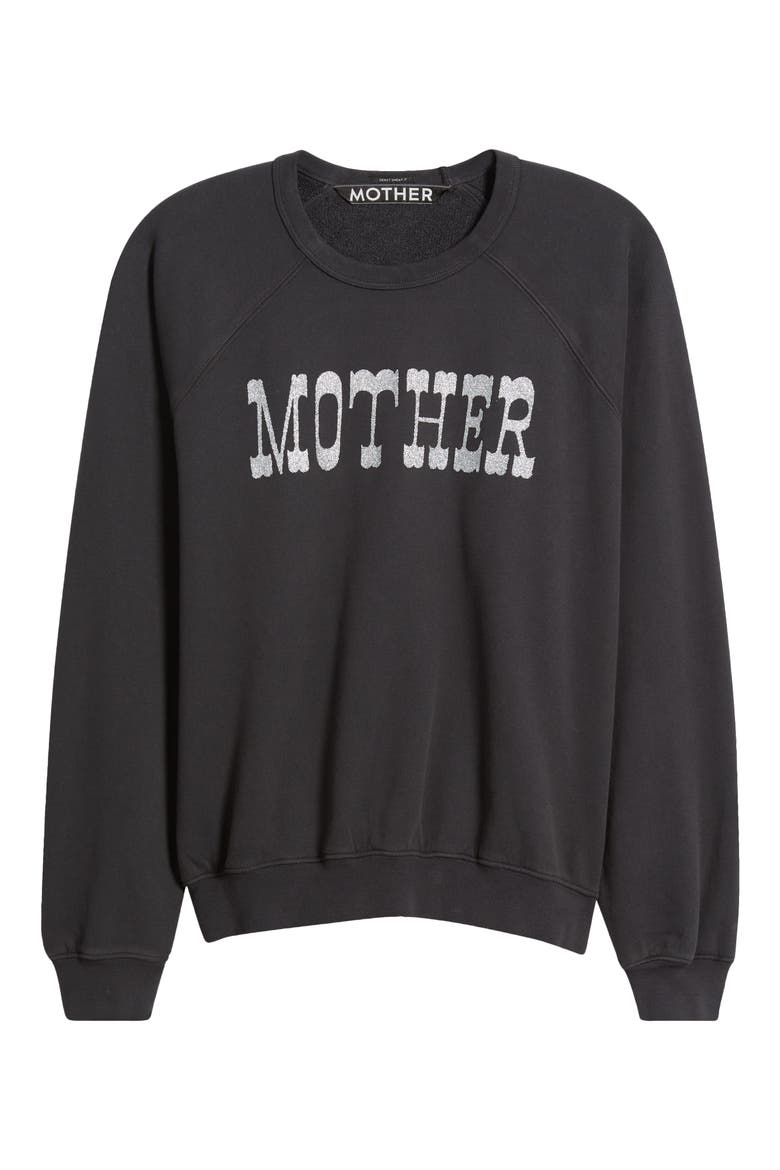 The Biggie Concert Cotton Graphic Sweatshirt, Alternate, color, MOTHER SILVER